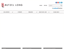 Tablet Screenshot of butzel.com